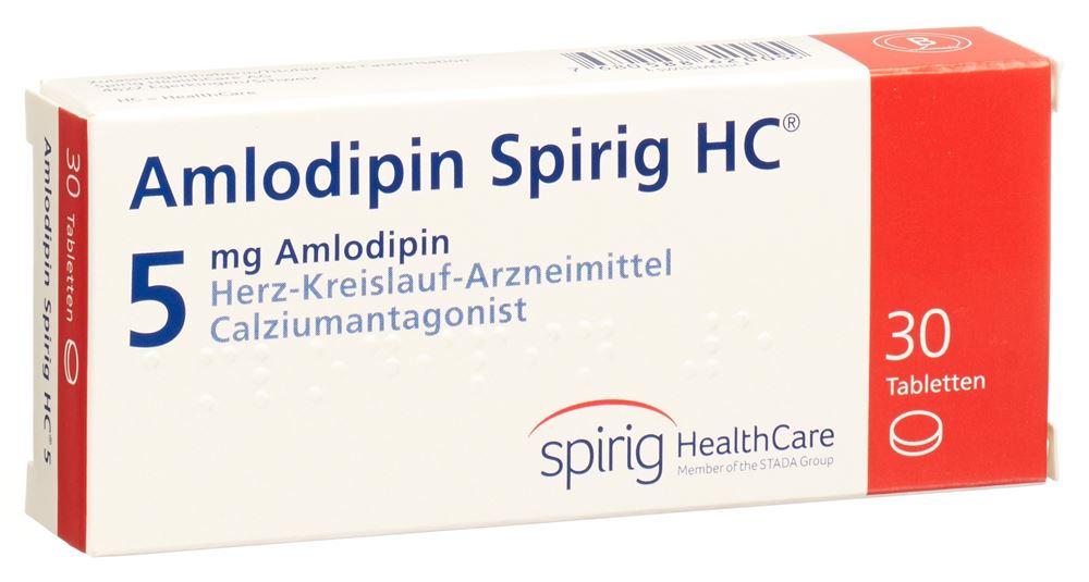Amlodipin Spirig HC 5 mg, Tabletten