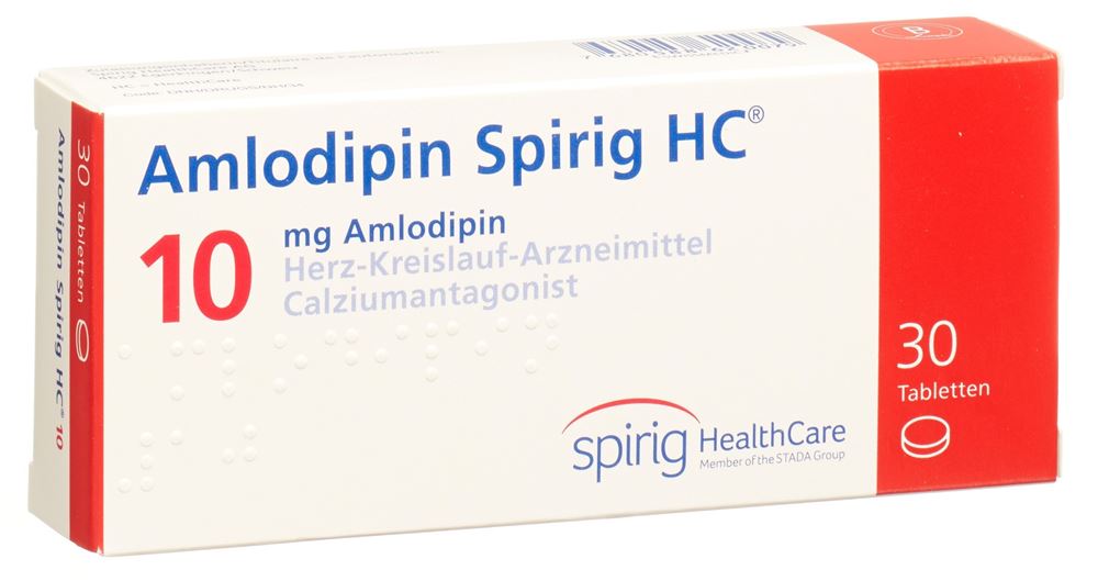 Amlodipin Spirig HC 10 mg, Tabletten