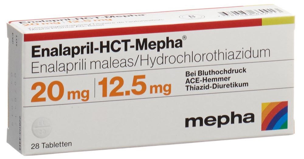 ENALAPRIL-HCT Mepha cpr 20/12.5 mg 28 pce