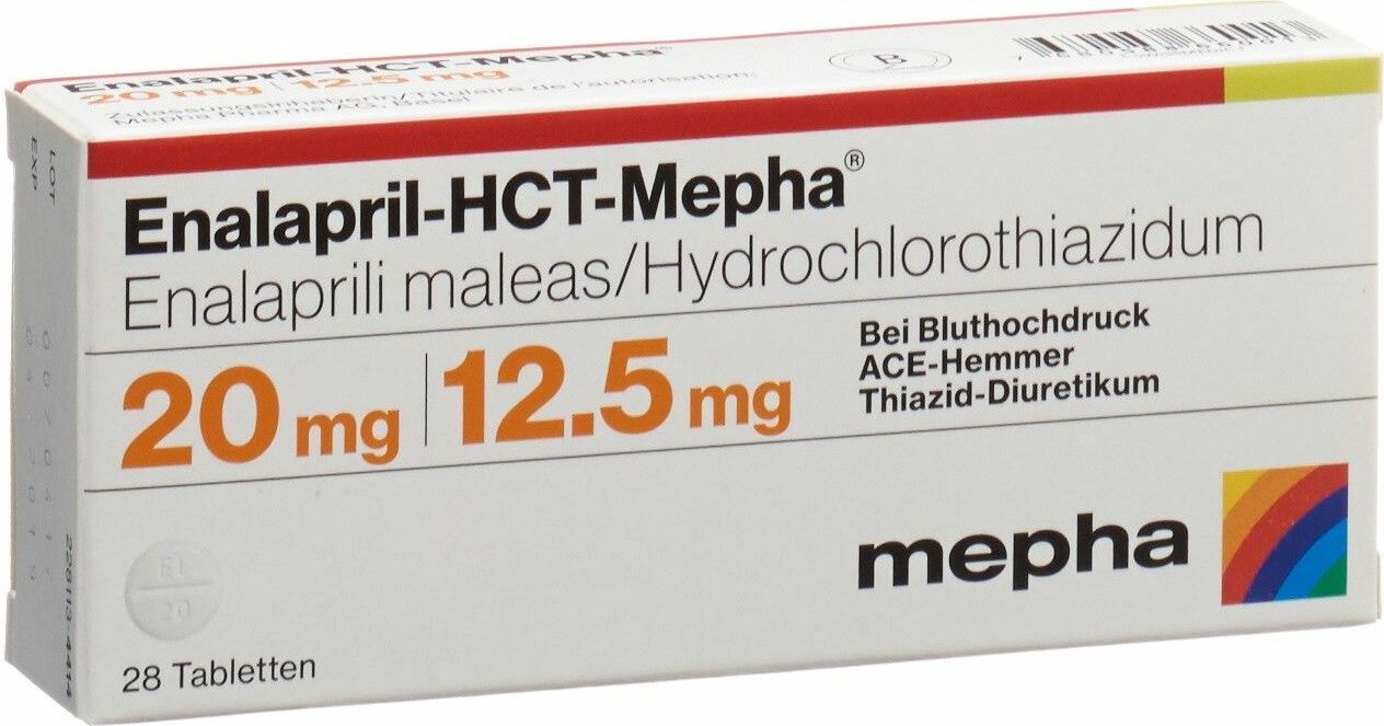 ENALAPRIL-HCT Mepha cpr 20/12.5 mg 98 pce