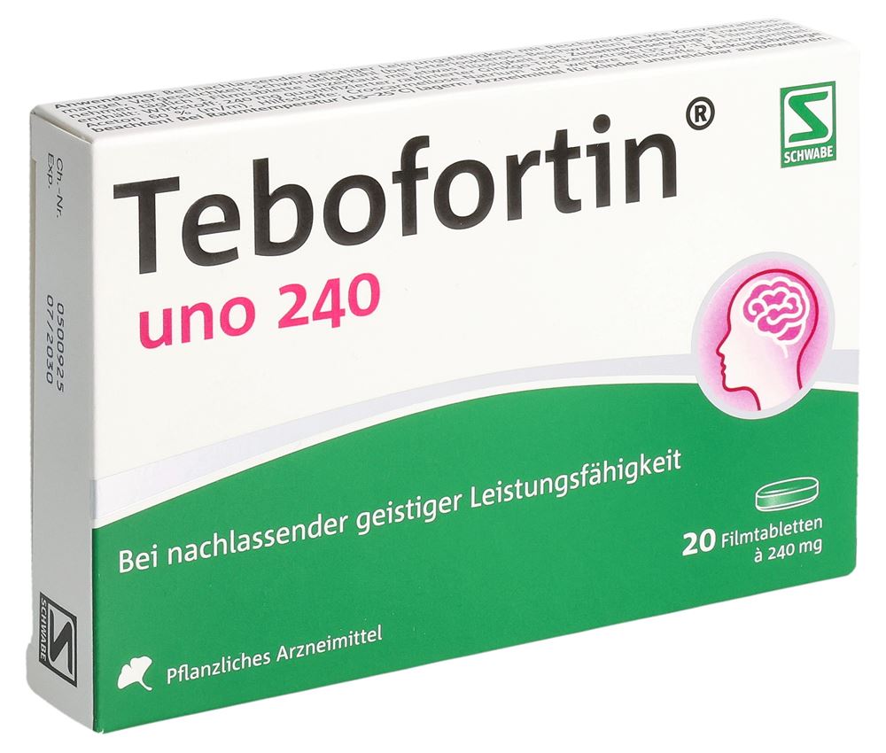 TEBOFORTIN uno cpr pell 240 mg 20 pce