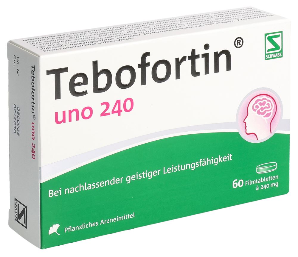 TEBOFORTIN uno cpr pell 240 mg 60 pce