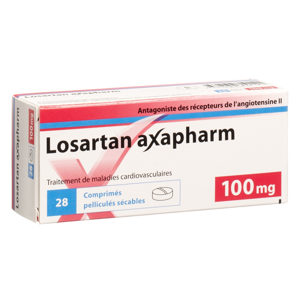 LOSARTAN axapharm cpr pell 100 mg 28 pce