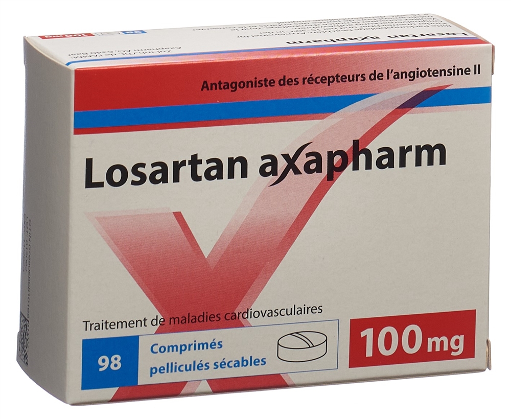 LOSARTAN axapharm cpr pell 100 mg 28 pce