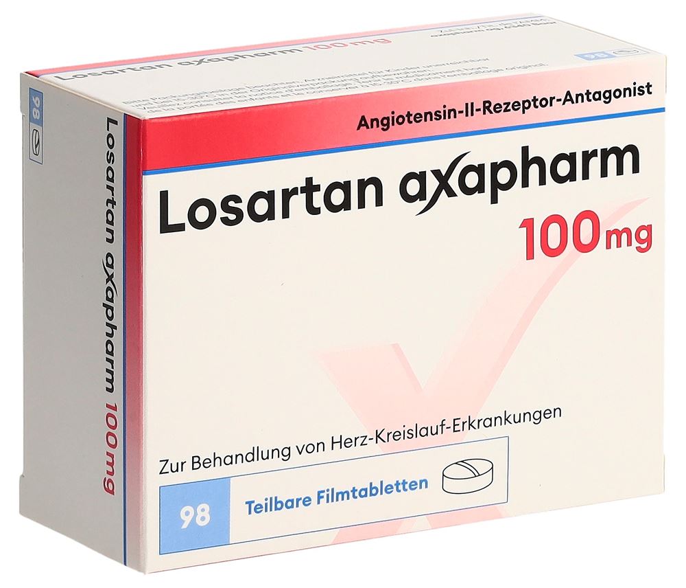 Losartan axapharm 100 mg, Filmtabletten