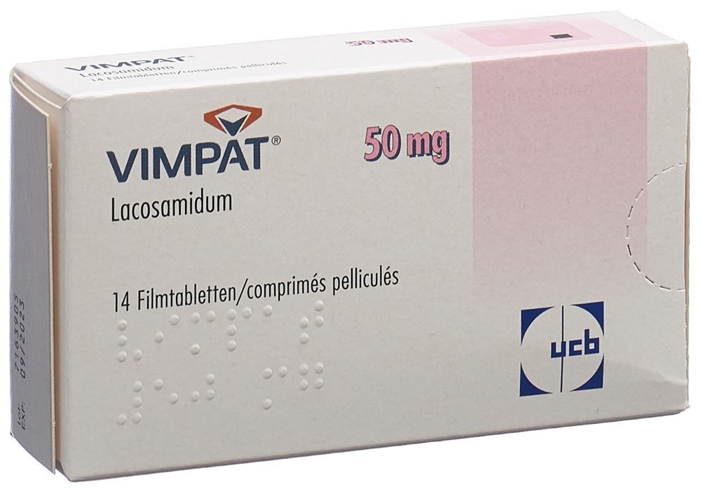 VIMPAT cpr pell 50 mg 14 pce