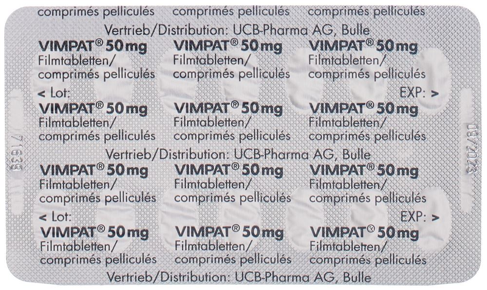 VIMPAT cpr pell 50 mg 14 pce