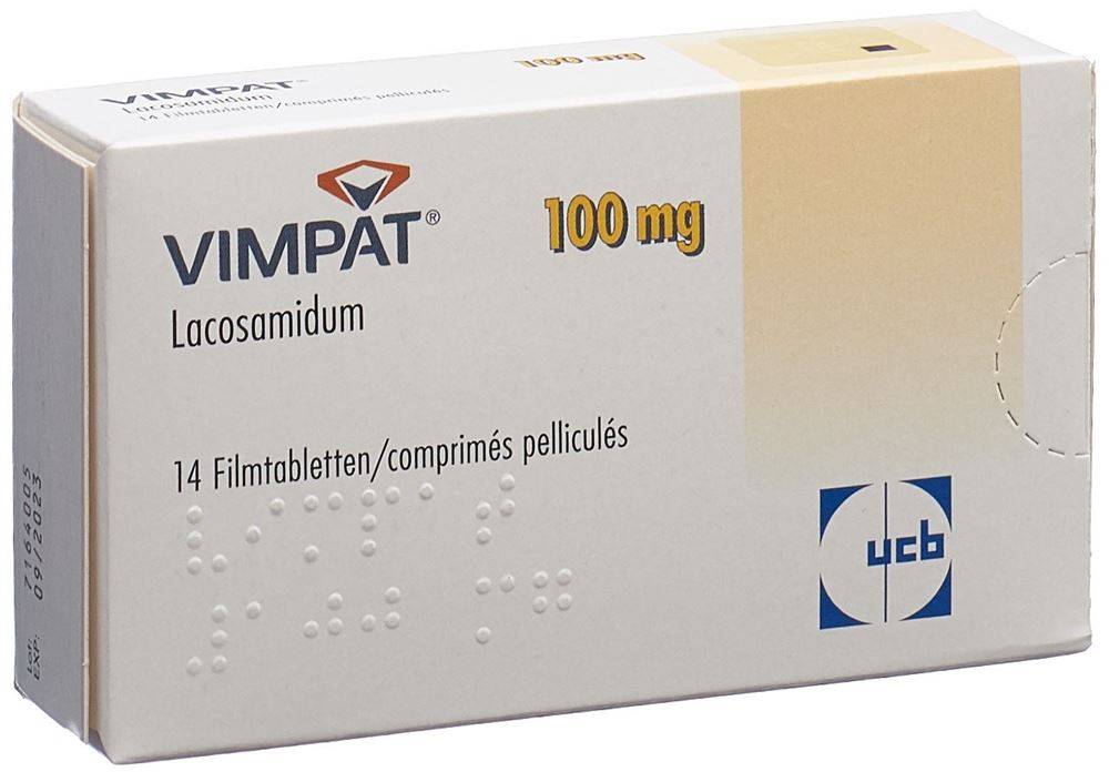 VIMPAT cpr pell 100 mg 14 pce