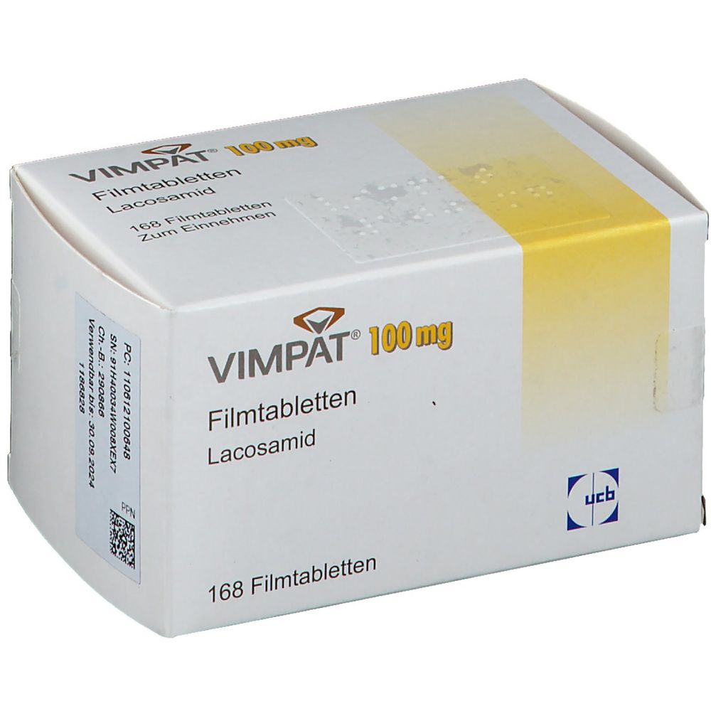 Vimpat 100 mg, comprimés pelliculés