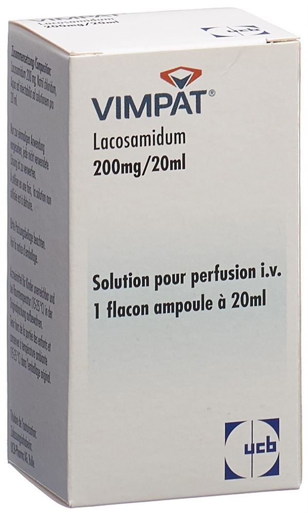 VIMPAT sol perf 200 mg/20ml i.v. flac 20 ml