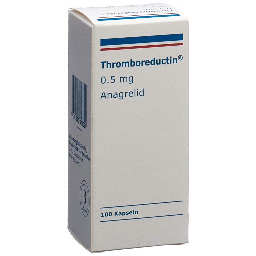 THROMBOREDUCTIN caps 0.5 mg bte 100 caps