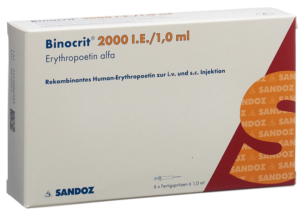 Binocrit 2000 IE/1 ml, Injektionslösung in Fertigspritzen