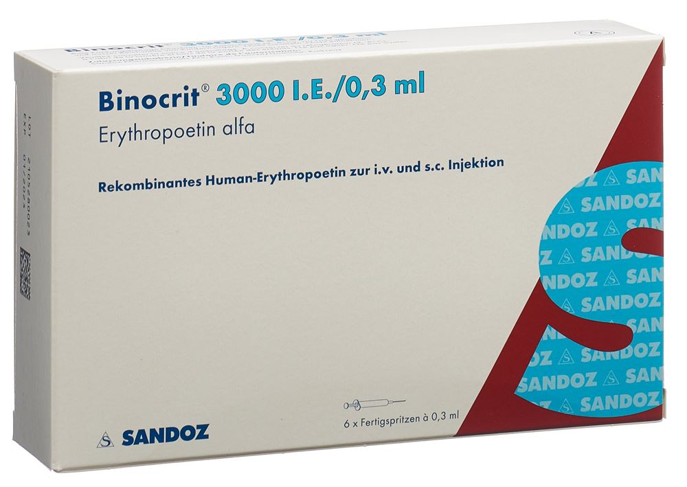 Binocrit 3000 IE/0,3 ml, Injektionslösung in Fertigspritzen