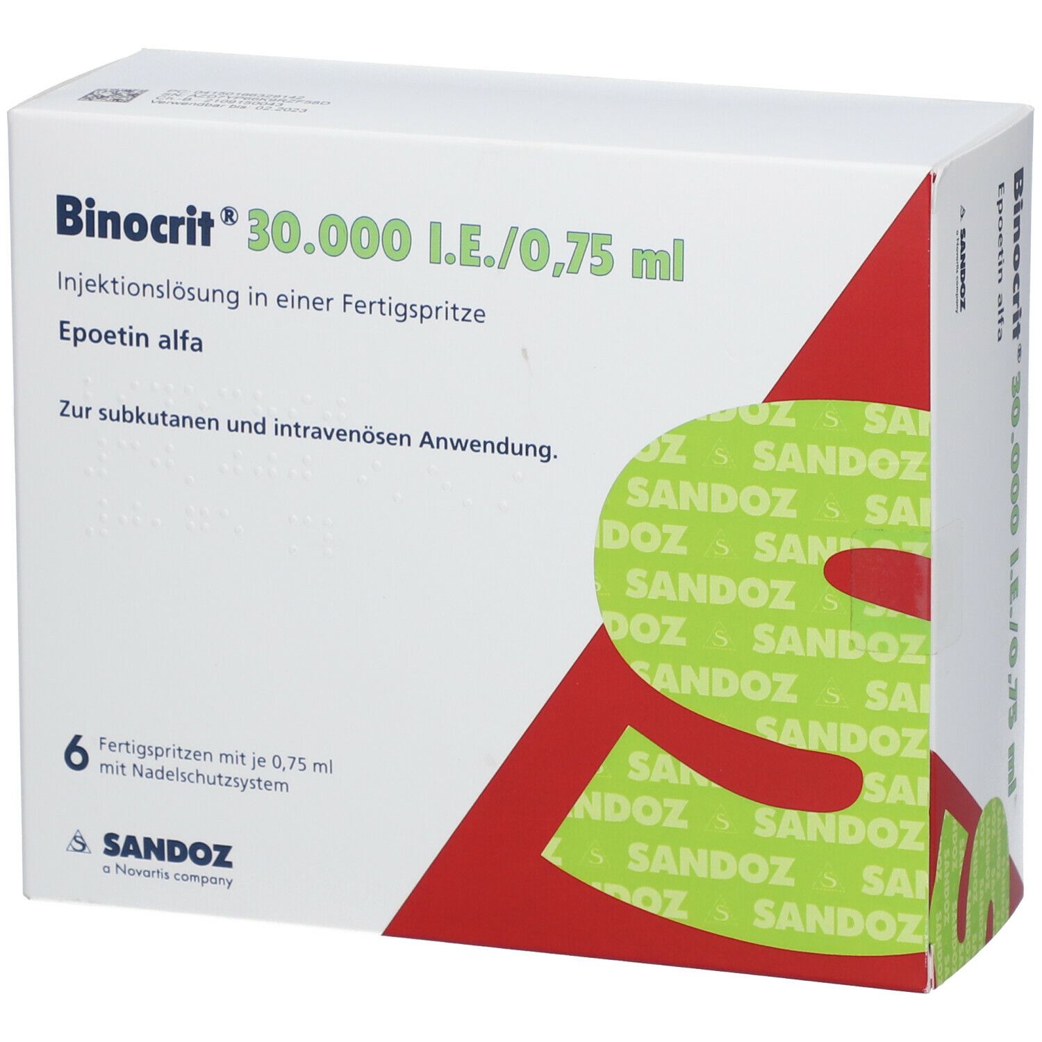 Binocrit 7000 IE/0,7 ml, Injektionslösung in Fertigspritzen
