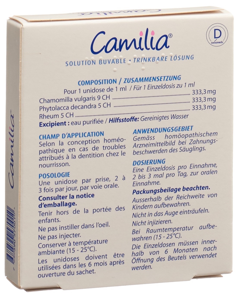 CAMILIA sol buv 10 unidos 1 ml