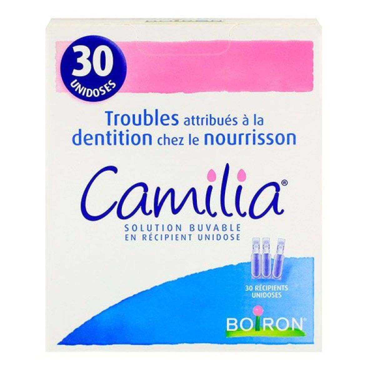 Camilia, liquide oral en récipient unidose