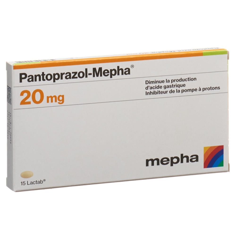 PANTOPRAZOL Mepha Lactab 20 mg 15 pce