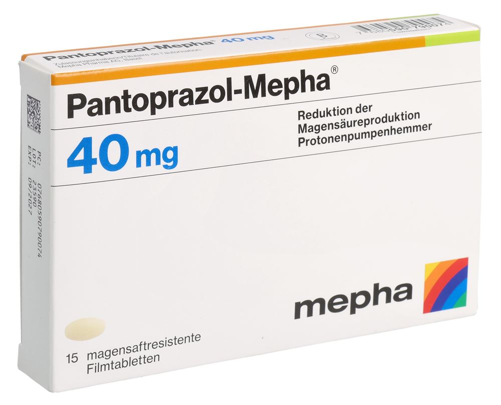 PANTOPRAZOL Mepha Lactab 40 mg 15 pce