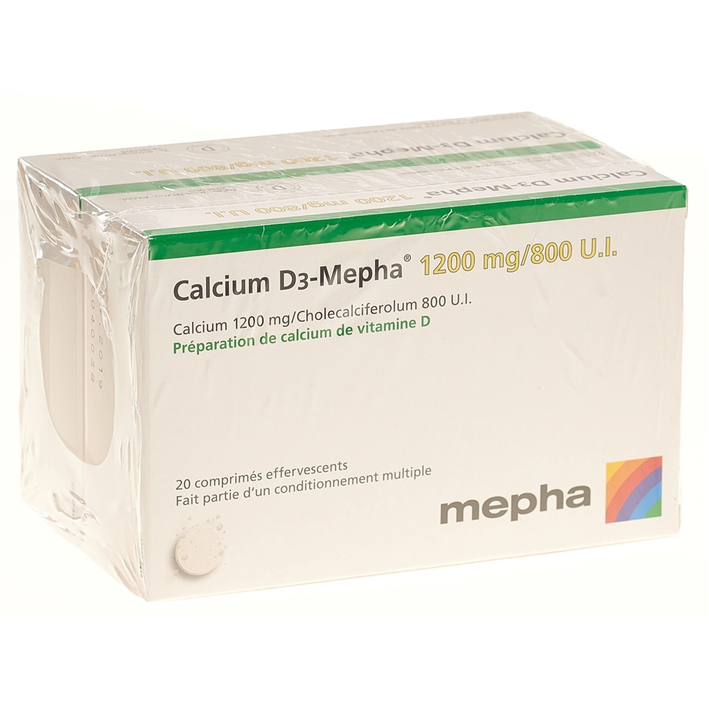 Calcium D3-Mepha 1200/800, Brausetabletten