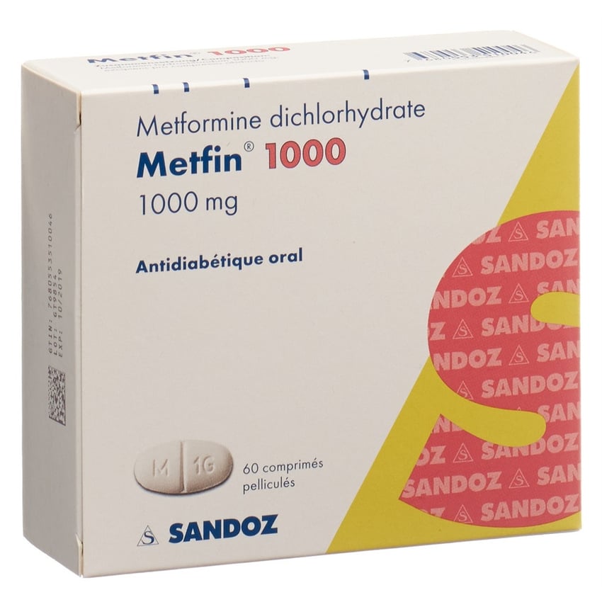Metformine Axapharm, cpr pell 1000 mg , 60 pce