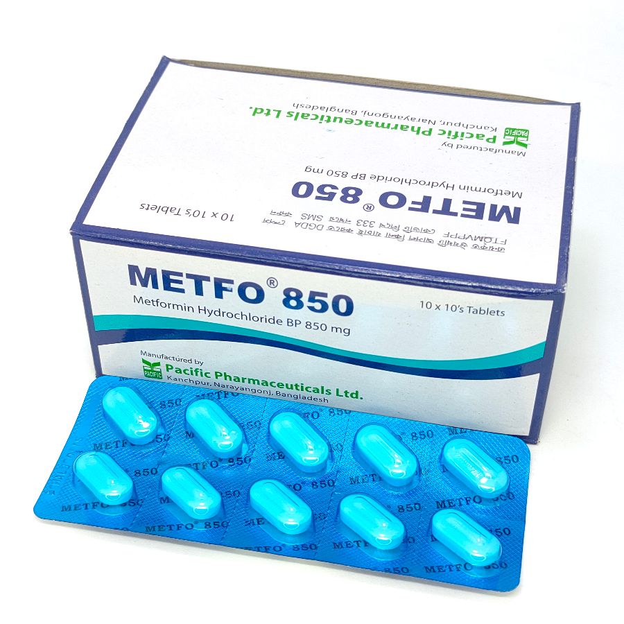 Metfo-X 850 mg, Filmtabletten