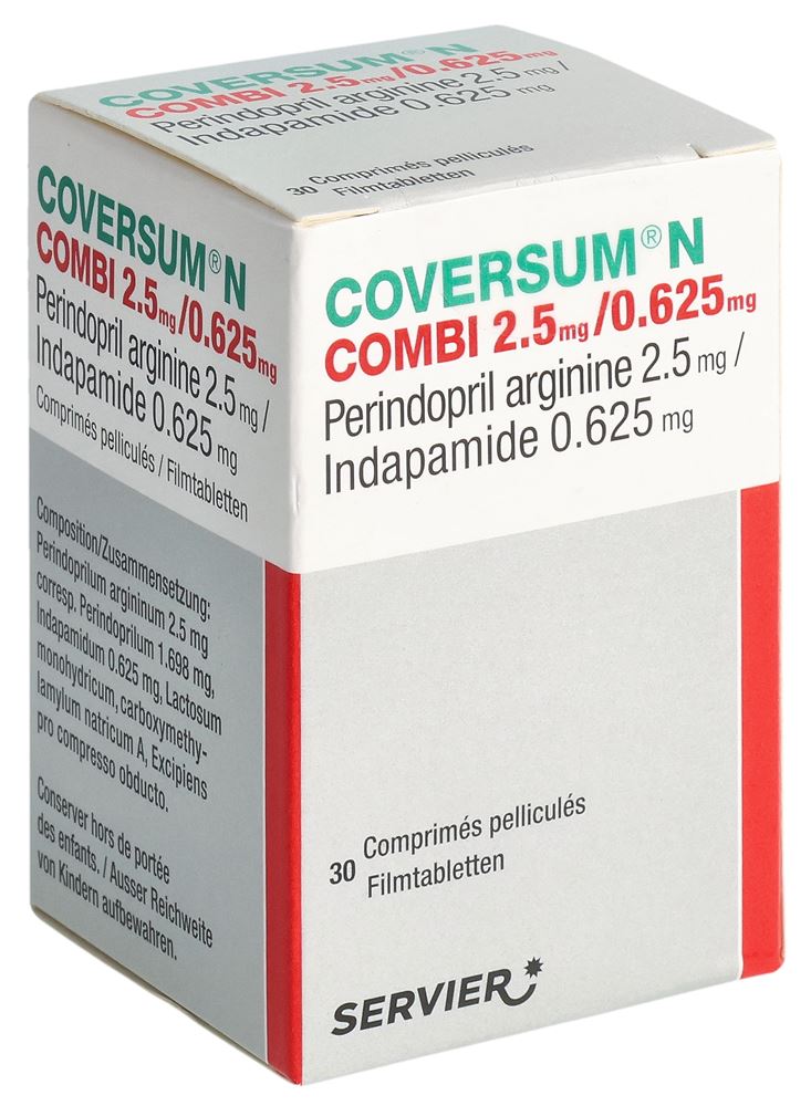 Coversum N combi 2.5/0.625, comprimés pelliculés