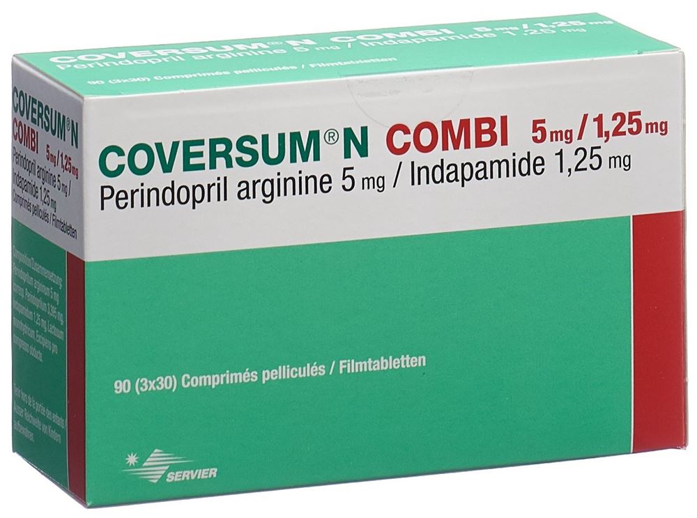 Coversum N combi 5/1.25, comprimés pelliculés