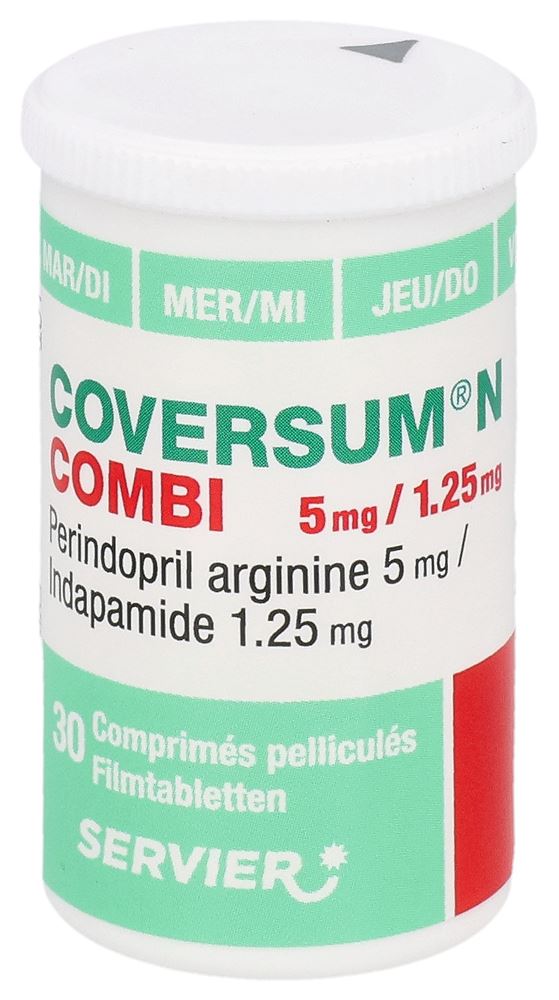 Coversum N combi 5/1.25, comprimés pelliculés