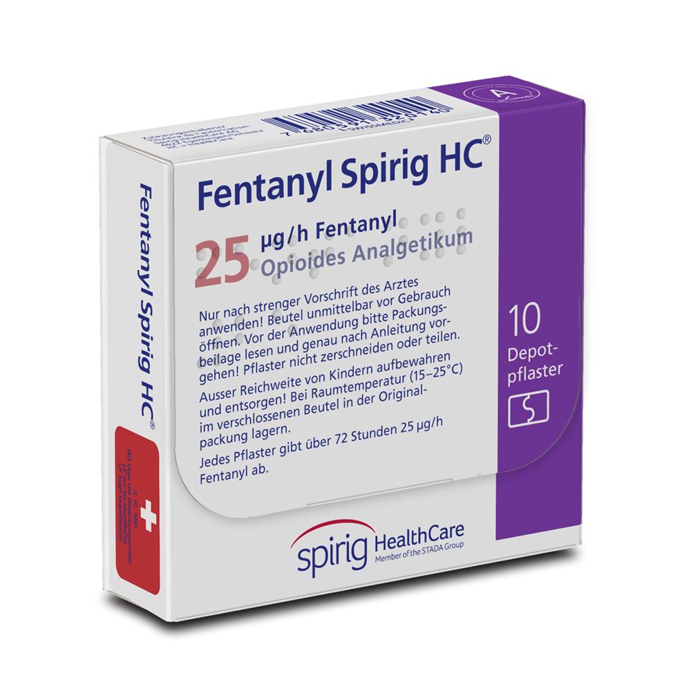 FENTANYL Spirig HC 25 mcg/h disp trans 10 pce