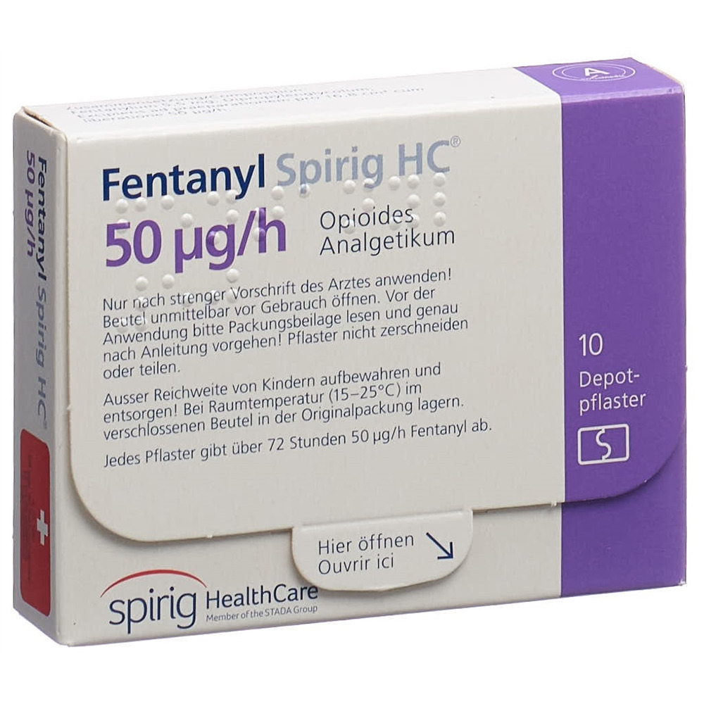 Fentanyl Spirig HC 50 ug/h, Transdermales Pflaster