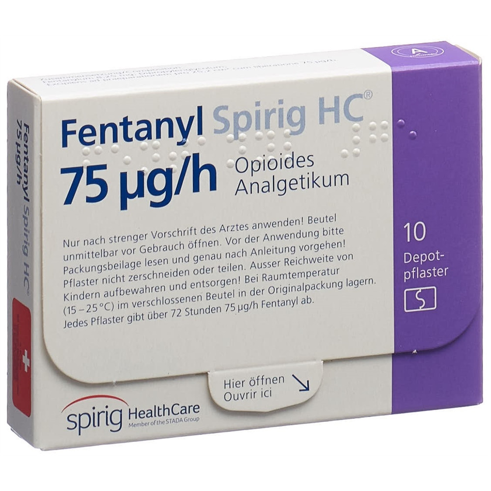 Fentanyl Spirig HC 75 ug/h, Transdermales Pflaster