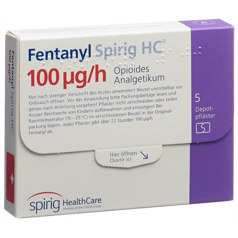 FENTANYL Spirig HC 100 mcg/h disp trans 5 pce