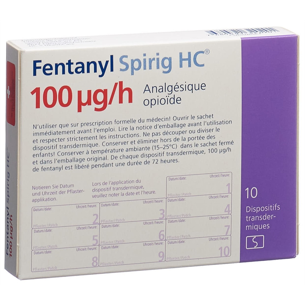 FENTANYL Spirig HC 100 mcg/h disp trans 10 pce