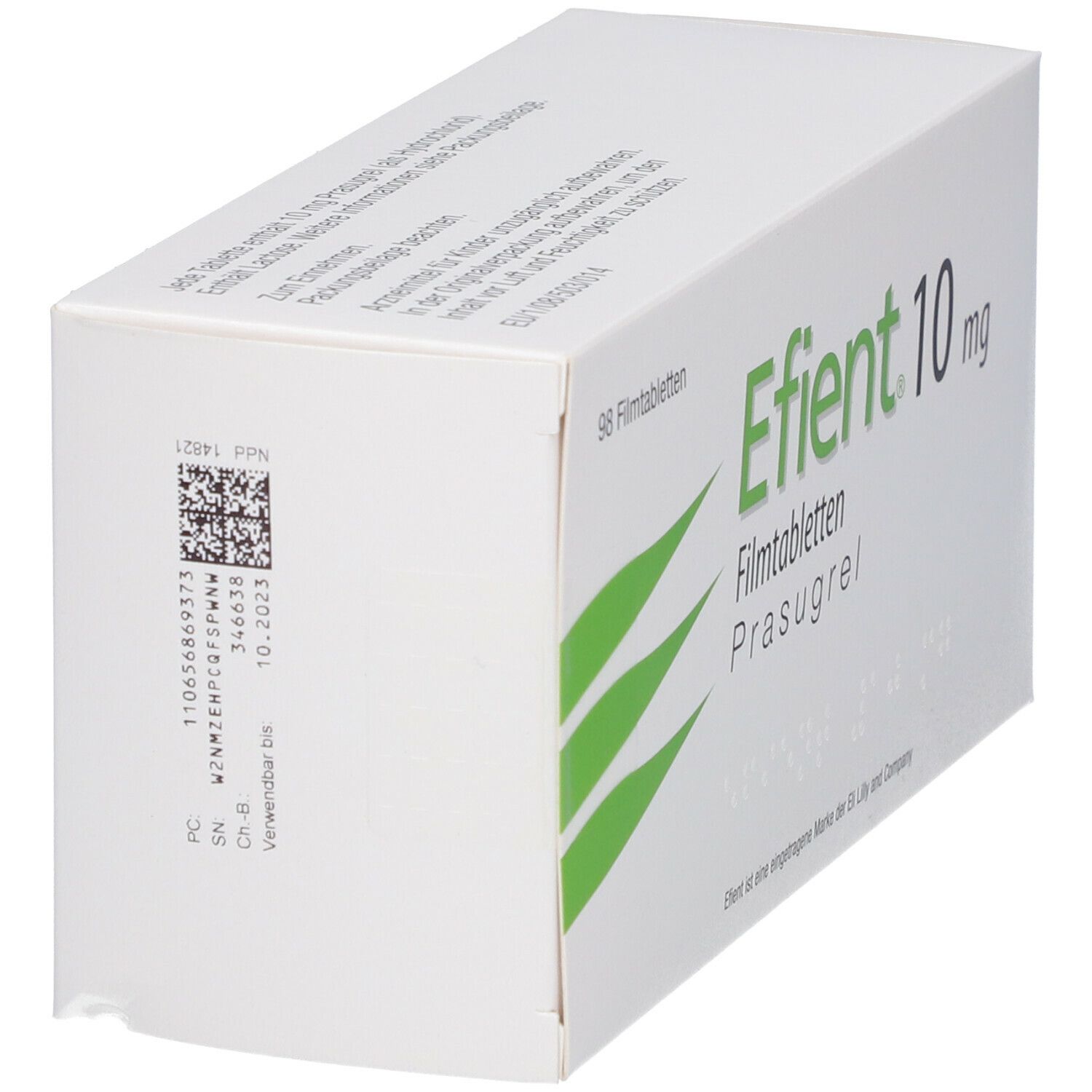 Efient 10 mg, comprimés pelliculés