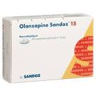 OLANZAPINE Sandoz cpr pell 15 mg 28 pce
