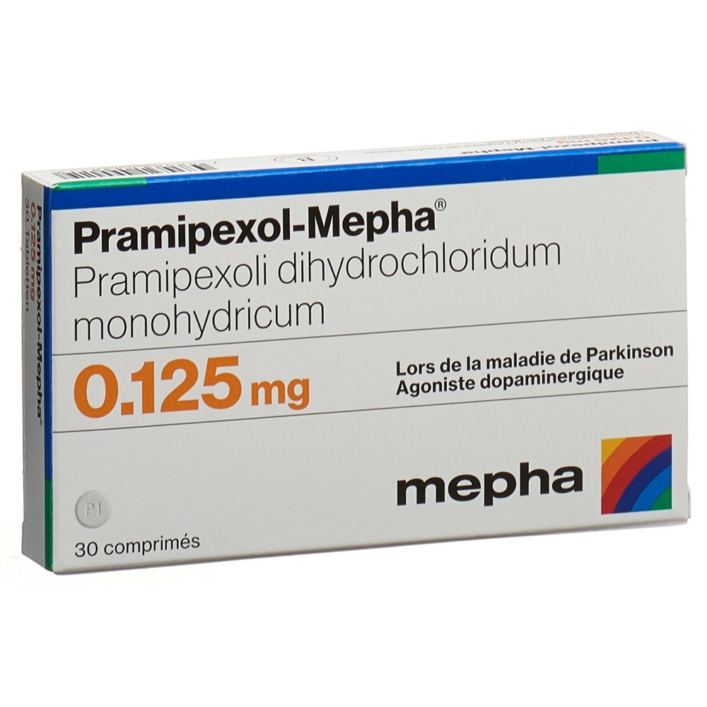 PRAMIPEXOL Mepha cpr 0.125 mg 30 pce