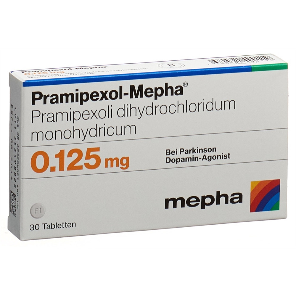 Pramipexol-Mepha 0.125 mg, Tabletten