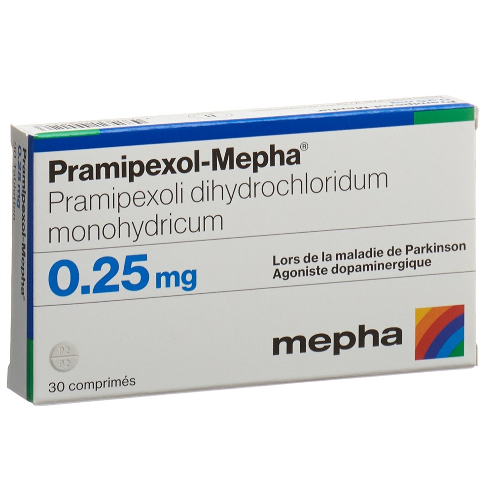 PRAMIPEXOL Mepha cpr 0.25 mg 30 pce