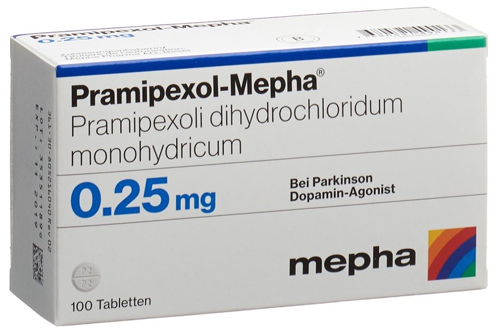 Pramipexol-Mepha 0.25 mg, Tabletten