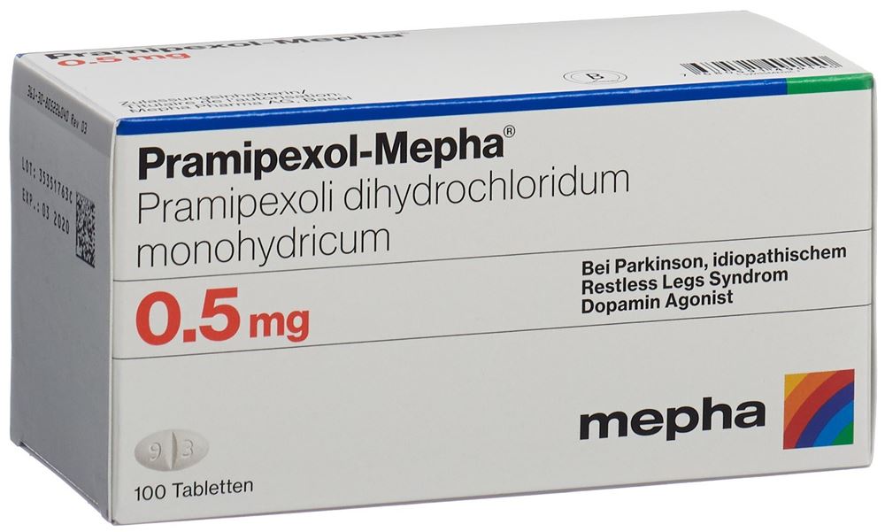 Pramipexol-Mepha 0.5 mg, Tabletten