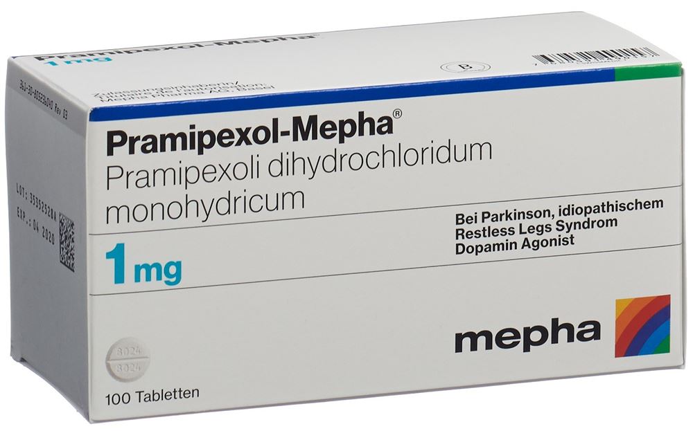PRAMIPEXOL Mepha cpr 1 mg 100 pce