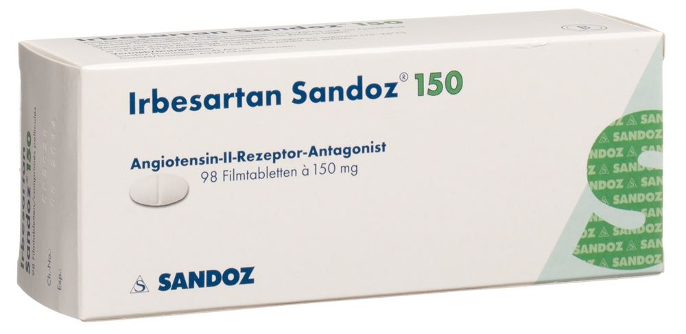 IRBESARTAN Sandoz cpr pell 150 mg 98 pce