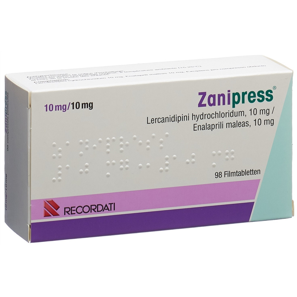 ZANIPRESS cpr pell 10/10 mg 98 pce
