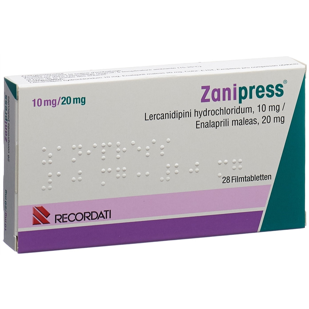 ZANIPRESS cpr pell 10/20 mg 28 pce