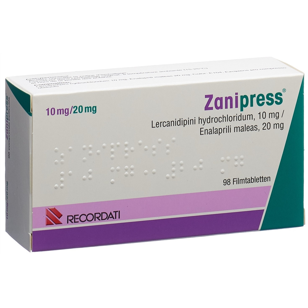 ZANIPRESS cpr pell 10/20 mg 98 pce