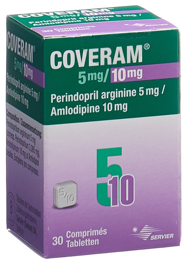 COVERAM cpr 5/10mg bte 30 pce