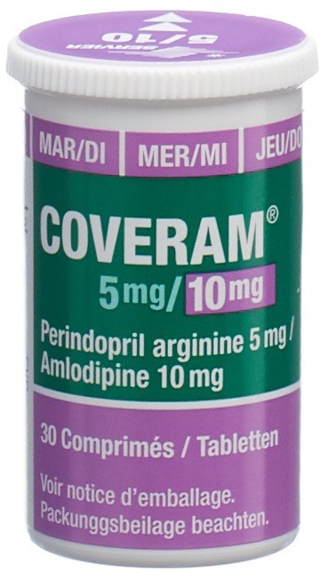 COVERAM cpr 5/10mg bte 30 pce