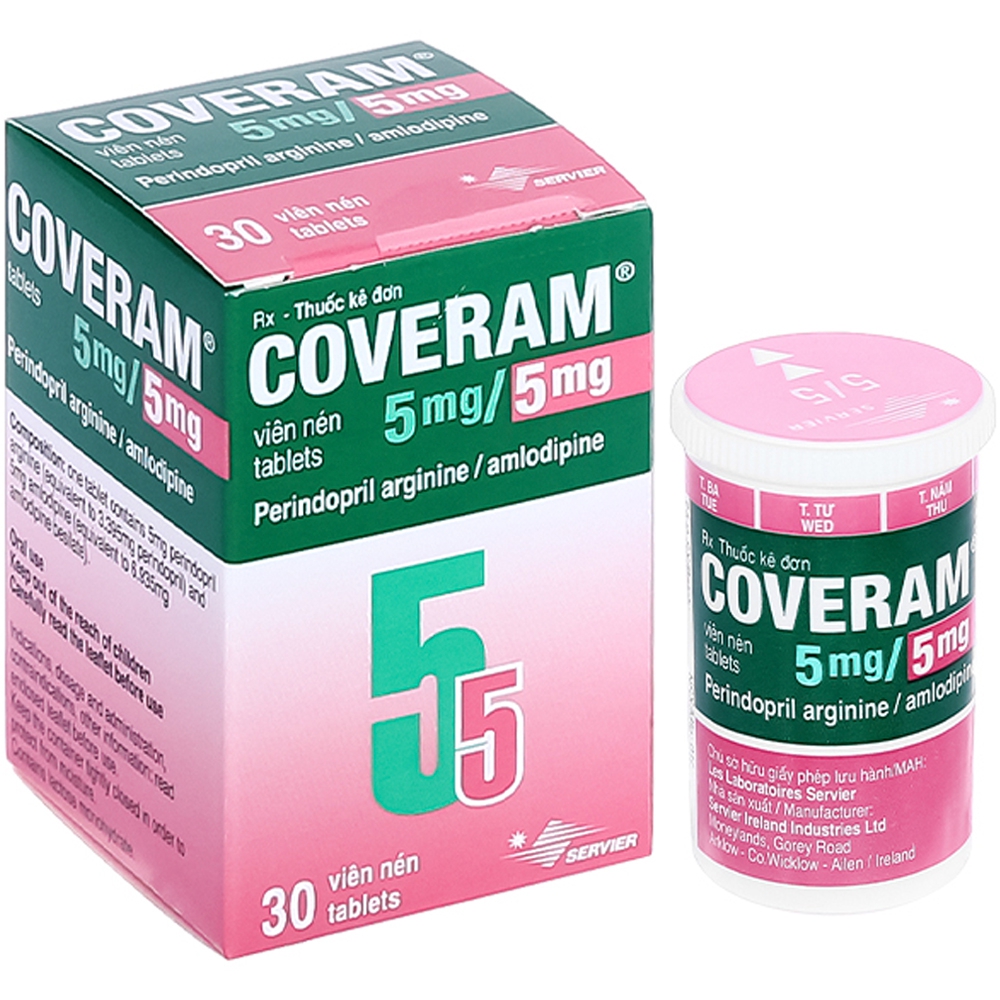 Coveram 5 mg/10 mg, comprimés