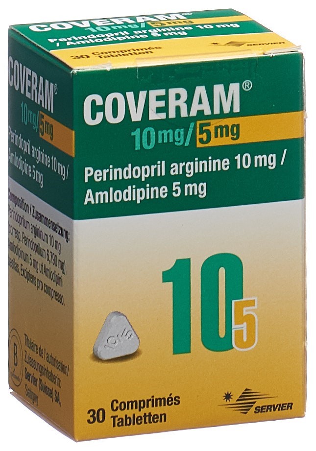 COVERAM cpr 10/5 mg bte 30 pce