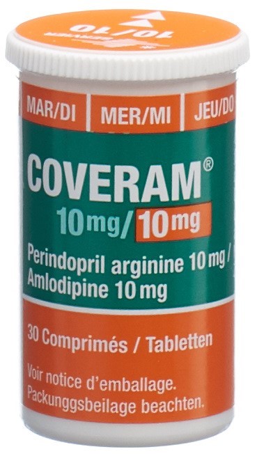 COVERAM cpr 10/10 mg bte 90 pce